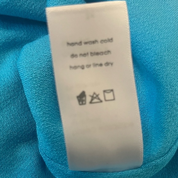 Naked Wardrobe NWT One Shoulder Cut Out Mini Dress in Ocean Blue - Picture 9 of 9